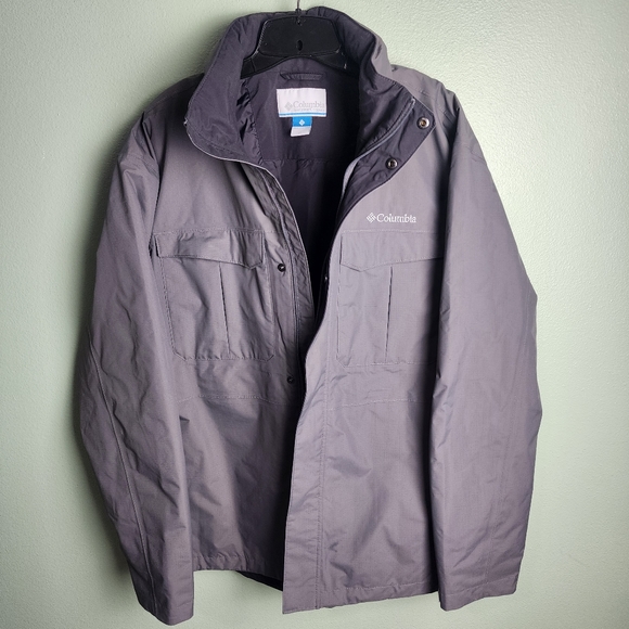 Columbia Dr. Downpour Omni-Tech Waterproof Jacket Gray Men's Size XL - Picture 5 of 12